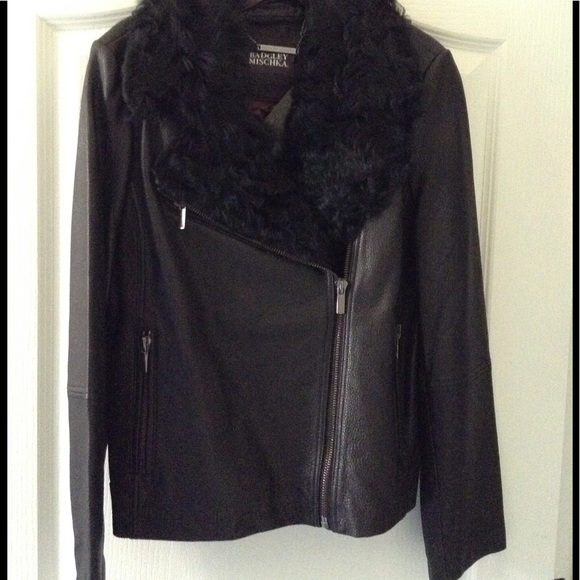 Badgley Mischka Jackets & Blazers - BADGLEY MISCHKA  Marianne Shearling Leather Jacket